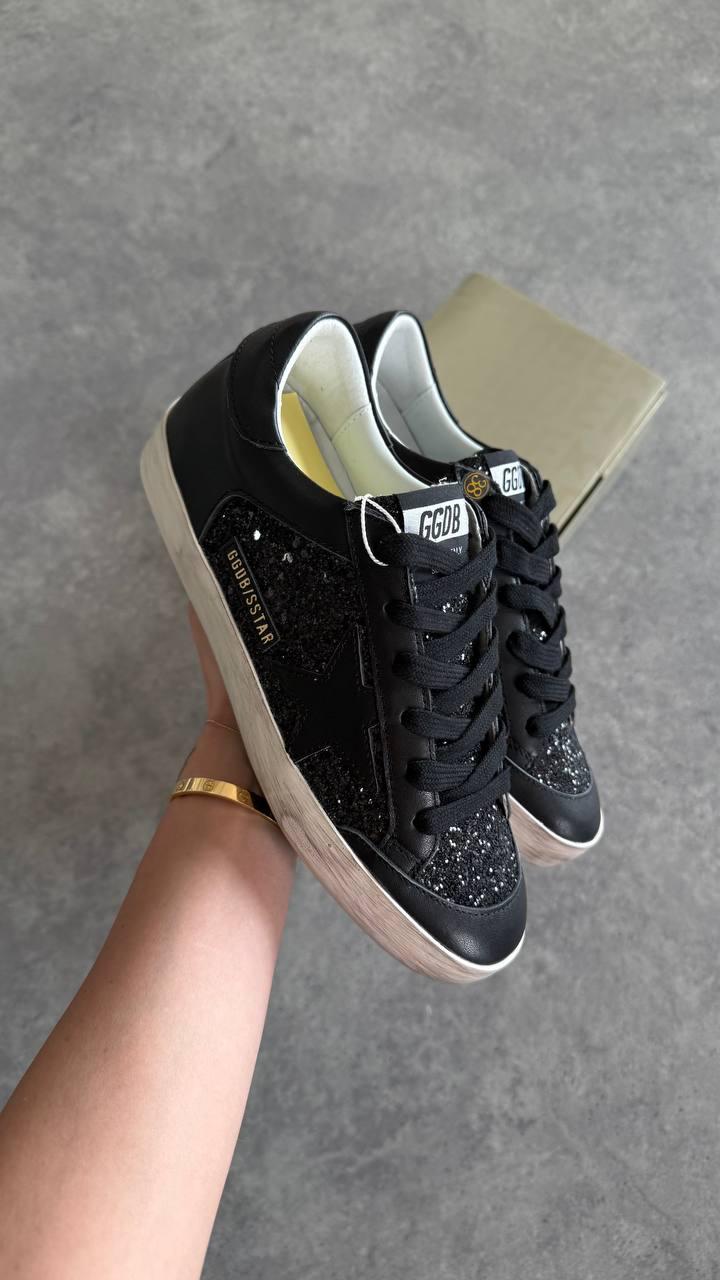 Golden Goose Siyah Glitter Superstar