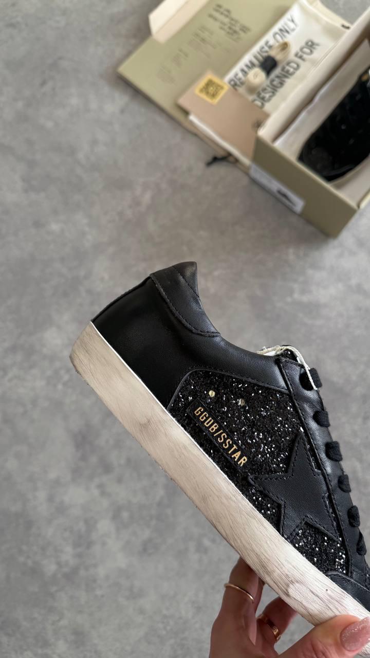 Golden Goose Siyah Glitter Superstar