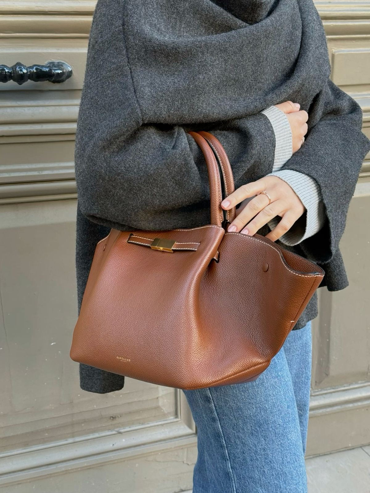 Velours Sage Bag | Bronz