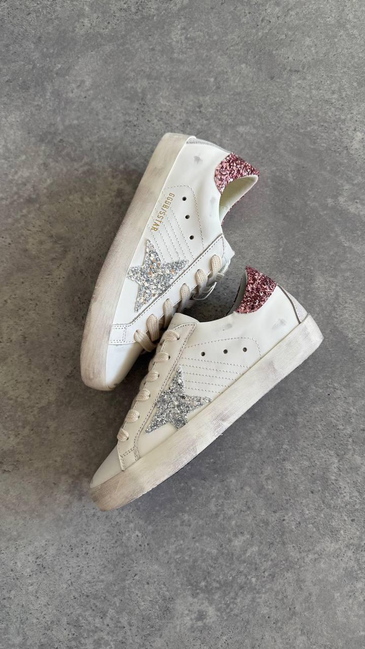 Golden Goose Super-Star Glitter Sneaker