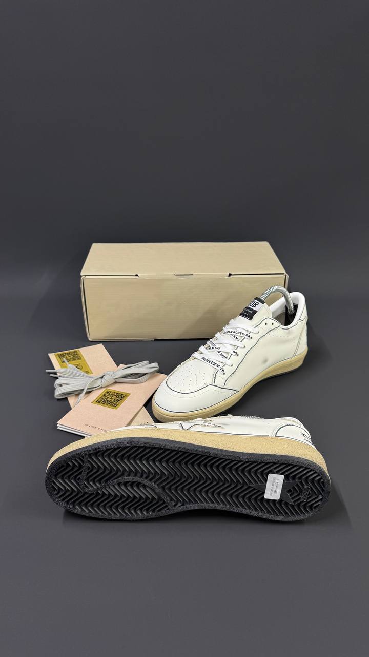 Golden Goose Ball Star White Leather Sneake